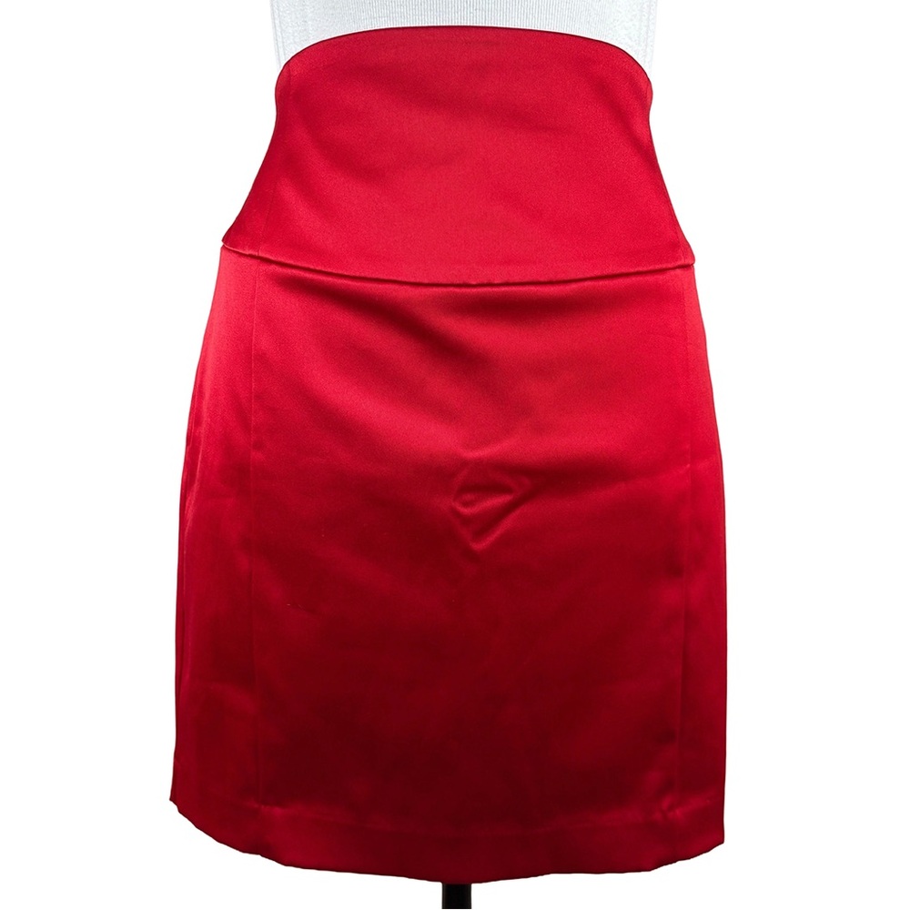 Express Red High Waist Pencil Skirt | Size 2 | Authentic 2008 Y2K